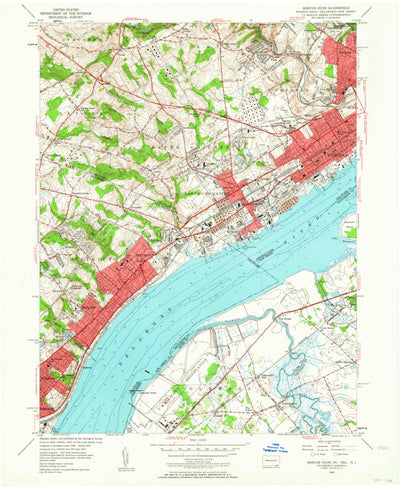 United States Geological Survey Marcus Hook, PA-DE-NJ (1953, 24000-Scale) digital map