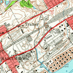 United States Geological Survey Marcus Hook, PA-DE-NJ (1953, 24000-Scale) digital map