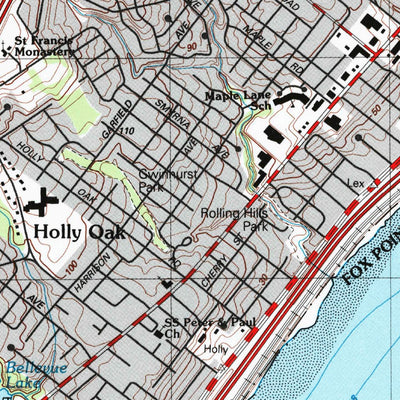 United States Geological Survey Marcus Hook, PA-DE-NJ (1993, 24000-Scale) digital map