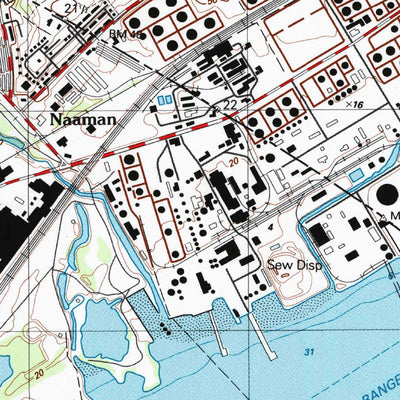 United States Geological Survey Marcus Hook, PA-DE-NJ (1995, 24000-Scale) digital map