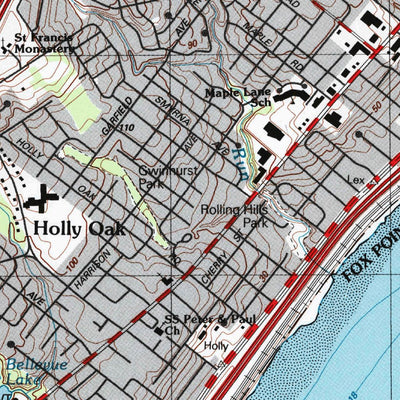 United States Geological Survey Marcus Hook, PA-DE-NJ (1995, 24000-Scale) digital map