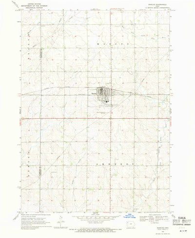 United States Geological Survey Marcus, IA (1969, 24000-Scale) digital map