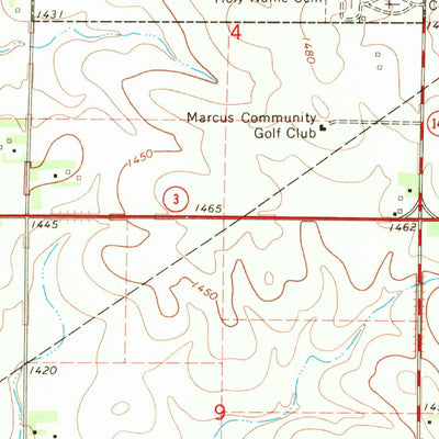 United States Geological Survey Marcus, IA (1969, 24000-Scale) digital map