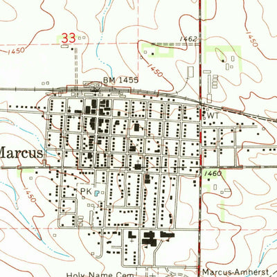 United States Geological Survey Marcus, IA (1969, 24000-Scale) digital map