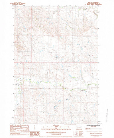 United States Geological Survey Marcus, SD (1983, 24000-Scale) digital map