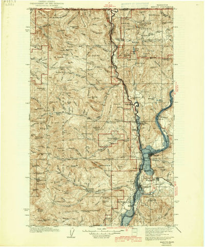 United States Geological Survey Marcus, WA (1942, 125000-Scale) digital map