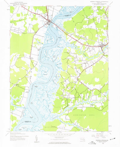 United States Geological Survey Mardela Springs, MD (1942, 24000-Scale) digital map