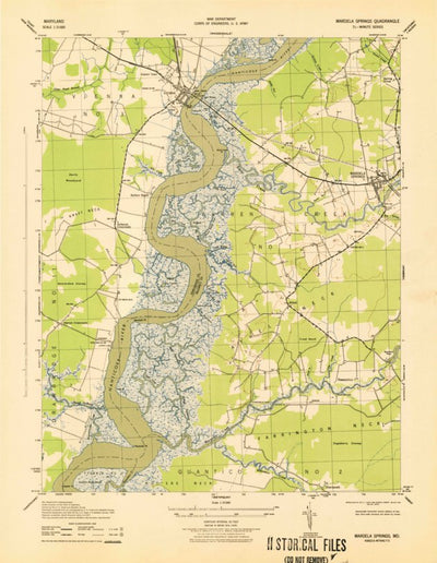 United States Geological Survey Mardela Springs, MD (1943, 31680-Scale) digital map