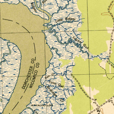 United States Geological Survey Mardela Springs, MD (1943, 31680-Scale) digital map