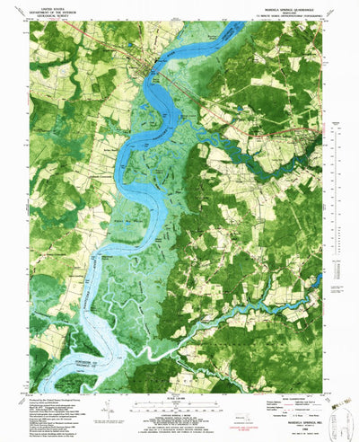 United States Geological Survey Mardela Springs, MD (1982, 24000-Scale) digital map