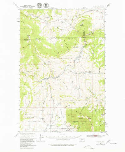 United States Geological Survey Mardlow, MT (1949, 62500-Scale) digital map