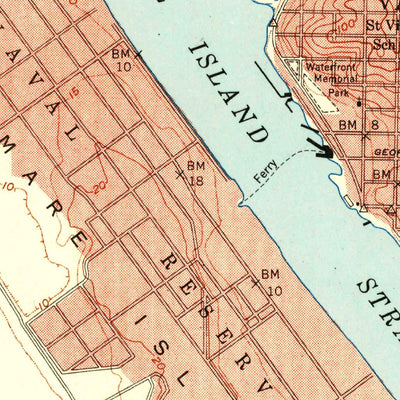 United States Geological Survey Mare Island, CA (1951, 24000-Scale) digital map