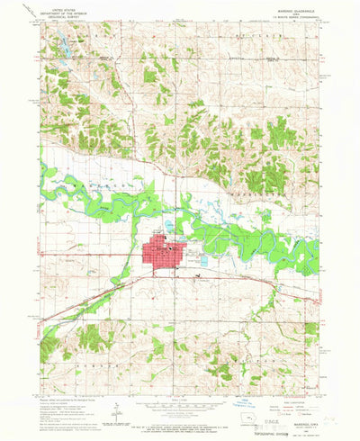 United States Geological Survey Marengo, IA (1965, 24000-Scale) digital map
