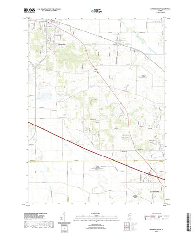 United States Geological Survey Marengo South, IL (2021, 24000-Scale) digital map