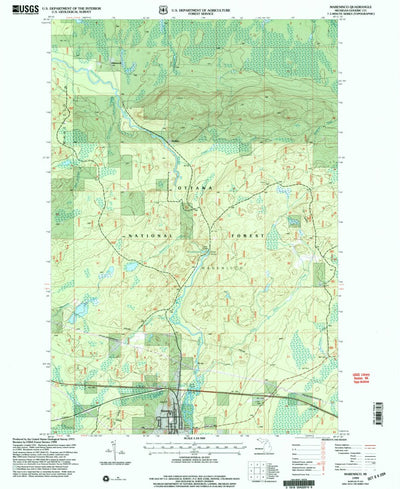 United States Geological Survey Marenisco, MI (1999, 24000-Scale) digital map