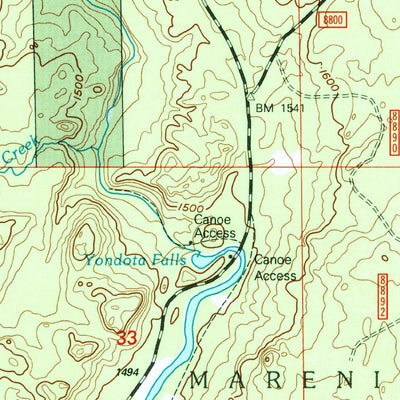 United States Geological Survey Marenisco, MI (1999, 24000-Scale) digital map
