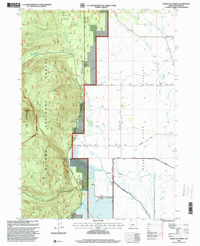 United States Geological Survey Mares Egg Spring, OR (1998, 24000-Scale) digital map