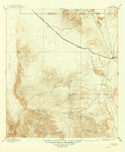 United States Geological Survey Marfa, TX (1895, 125000-Scale) digital map