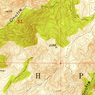 United States Geological Survey Margarita Peak, CA (1949, 24000-Scale) digital map