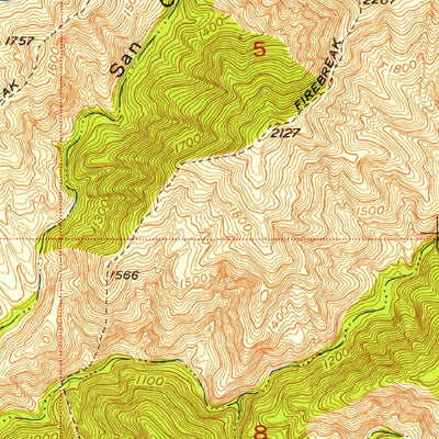 United States Geological Survey Margarita Peak, CA (1949, 24000-Scale) digital map