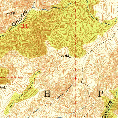 United States Geological Survey Margarita Peak, CA (1950, 24000-Scale) digital map