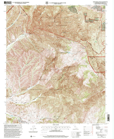 United States Geological Survey Margarita Peak, CA (1997, 24000-Scale) digital map
