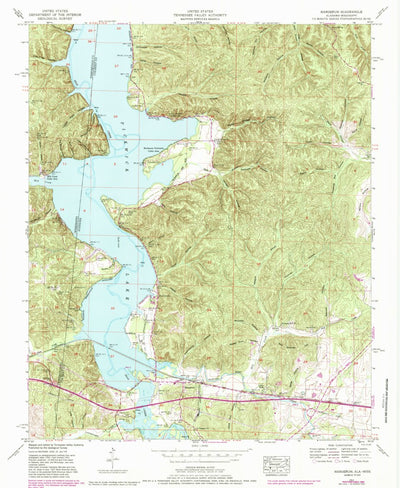 United States Geological Survey Margerum, AL-MS (1953, 24000-Scale) digital map