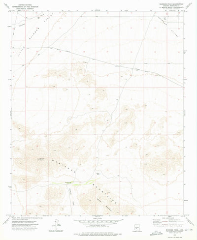 United States Geological Survey Margies Peak, AZ (1973, 24000-Scale) digital map
