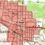 United States Geological Survey Marianna, FL (1952, 24000-Scale) digital map