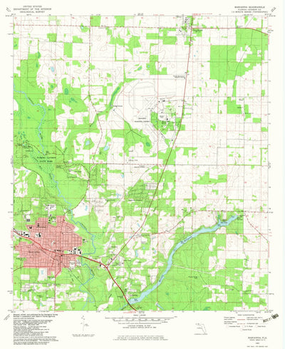 United States Geological Survey Marianna, FL (1982, 24000-Scale) digital map
