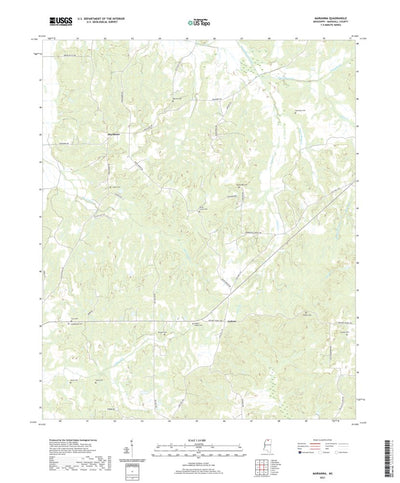 United States Geological Survey Marianna, MS (2021, 24000-Scale) digital map