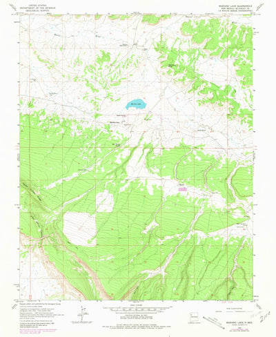 United States Geological Survey Mariano Lake, NM (1963, 24000-Scale) digital map