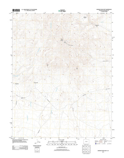 United States Geological Survey Mariano Wash East, CO (2013, 24000-Scale) digital map