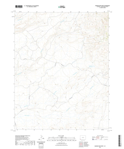 United States Geological Survey Mariano Wash West, CO (2022, 24000-Scale) digital map