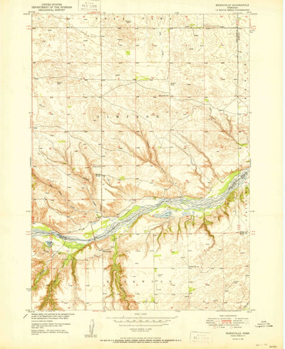 United States Geological Survey Mariaville, NE (1950, 24000-Scale) digital map