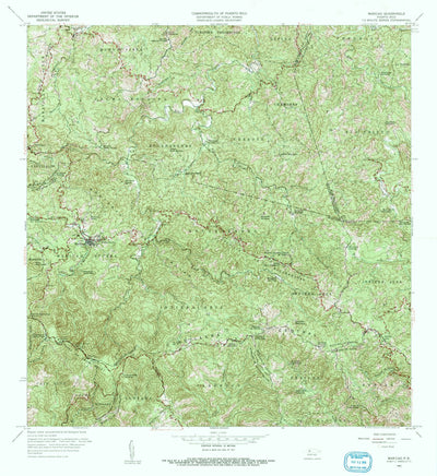 United States Geological Survey Maricao, PR (1960, 20000-Scale) digital map
