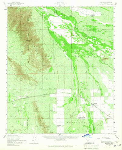 United States Geological Survey Maricopa, AZ (1952, 62500-Scale) digital map