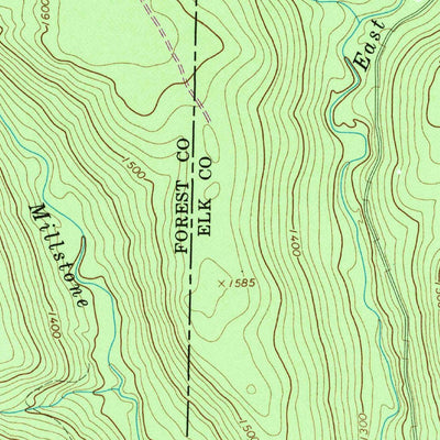 United States Geological Survey Marienville East, PA (1967, 24000-Scale) digital map
