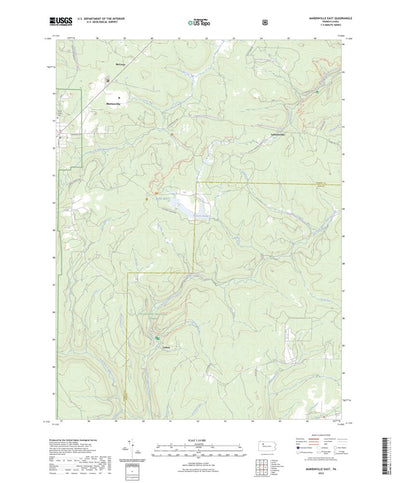 United States Geological Survey Marienville East, PA (2023, 24000-Scale) digital map
