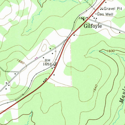 United States Geological Survey Marienville West, PA (1967, 24000-Scale) digital map