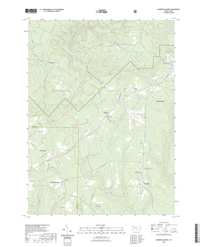 United States Geological Survey Marienville West, PA (2023, 24000-Scale) digital map