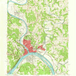 United States Geological Survey Marietta, OH-WV (1957, 24000-Scale) digital map