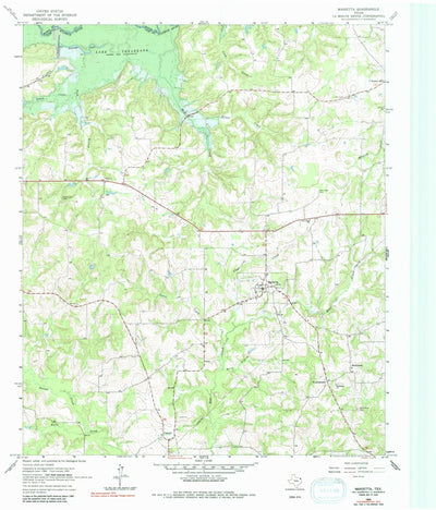 United States Geological Survey Marietta, TX (1965, 24000-Scale) digital map