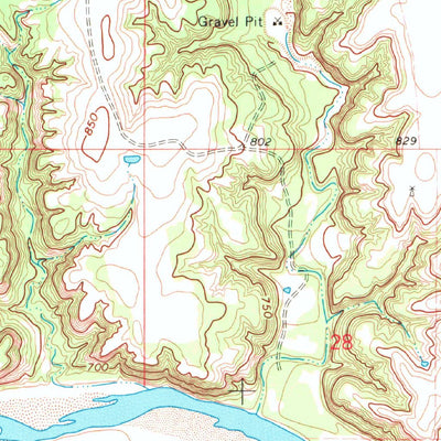United States Geological Survey Marietta West, OK-TX (1968, 24000-Scale) digital map