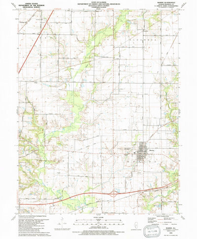 United States Geological Survey Marine, IL (1991, 24000-Scale) digital map