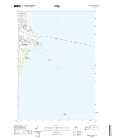 United States Geological Survey Marinette East, WI (2022, 24000-Scale) digital map