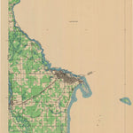 United States Geological Survey Marinette, WI-MI (1939, 48000-Scale) digital map