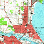 United States Geological Survey Marinette, WI-MI (1963, 62500-Scale) digital map