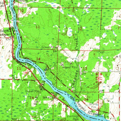 United States Geological Survey Marinette, WI-MI (1963, 62500-Scale) digital map