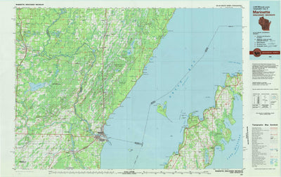 United States Geological Survey Marinette, WI-MI (1981, 100000-Scale) digital map